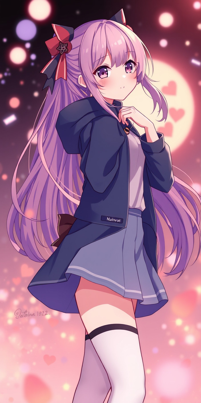 Cute anime girl 7 Phone Wallpaper