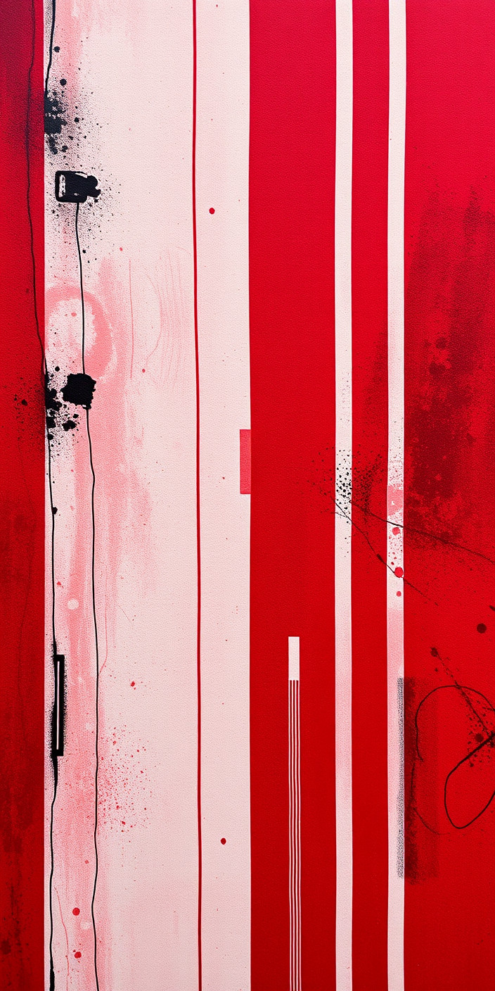 Red and black abstract 14 Phone Wallpaper