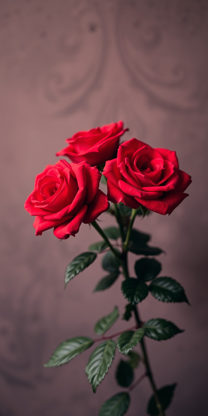 Red roses 2 Phone Wallpaper