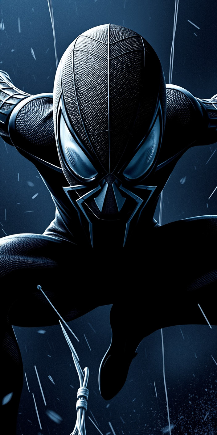 Black spiderman 3 Phone Wallpaper