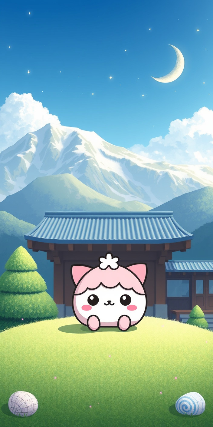 Kawaii 9 Phone Wallpaper