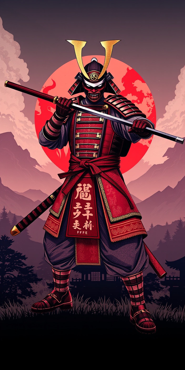 Samurai 7 Phone Wallpaper