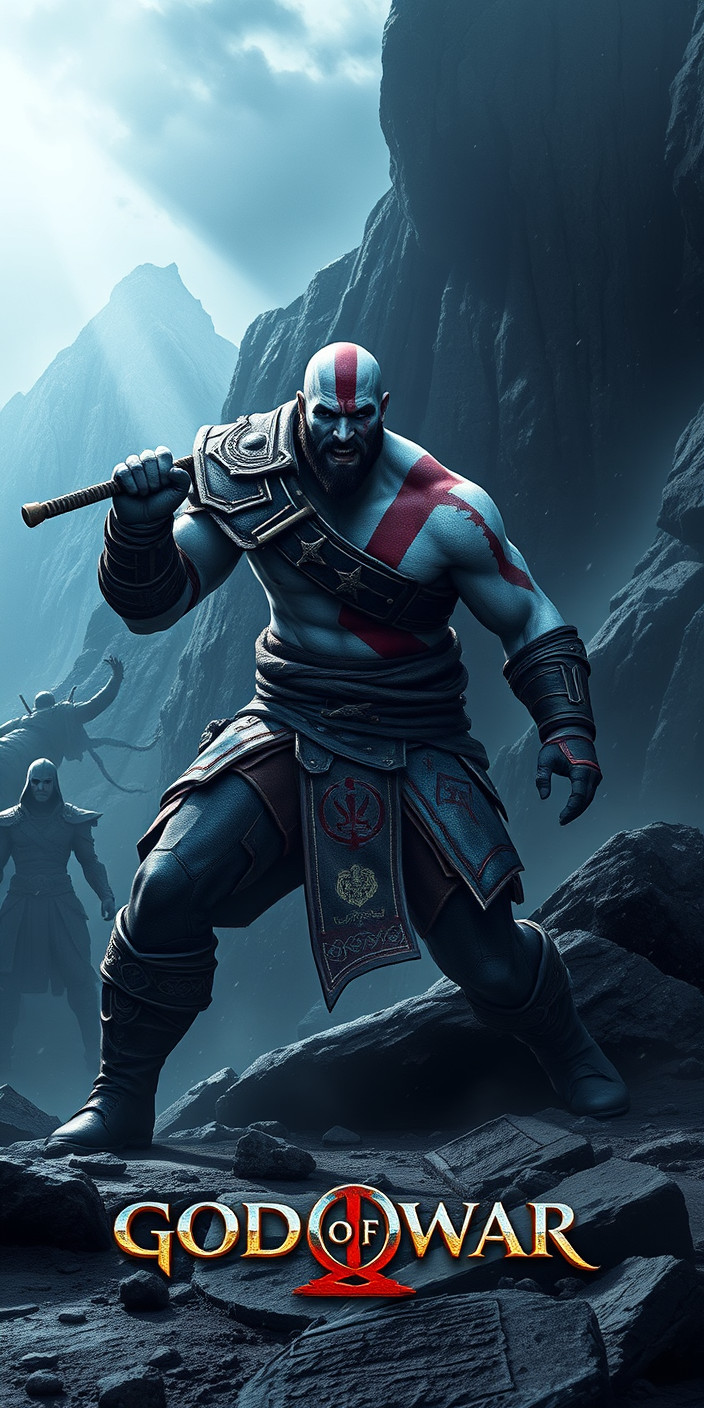God of war 4 5 Phone Wallpaper