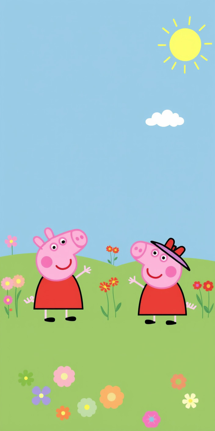 Peppa pig 7 Phone Wallpaper