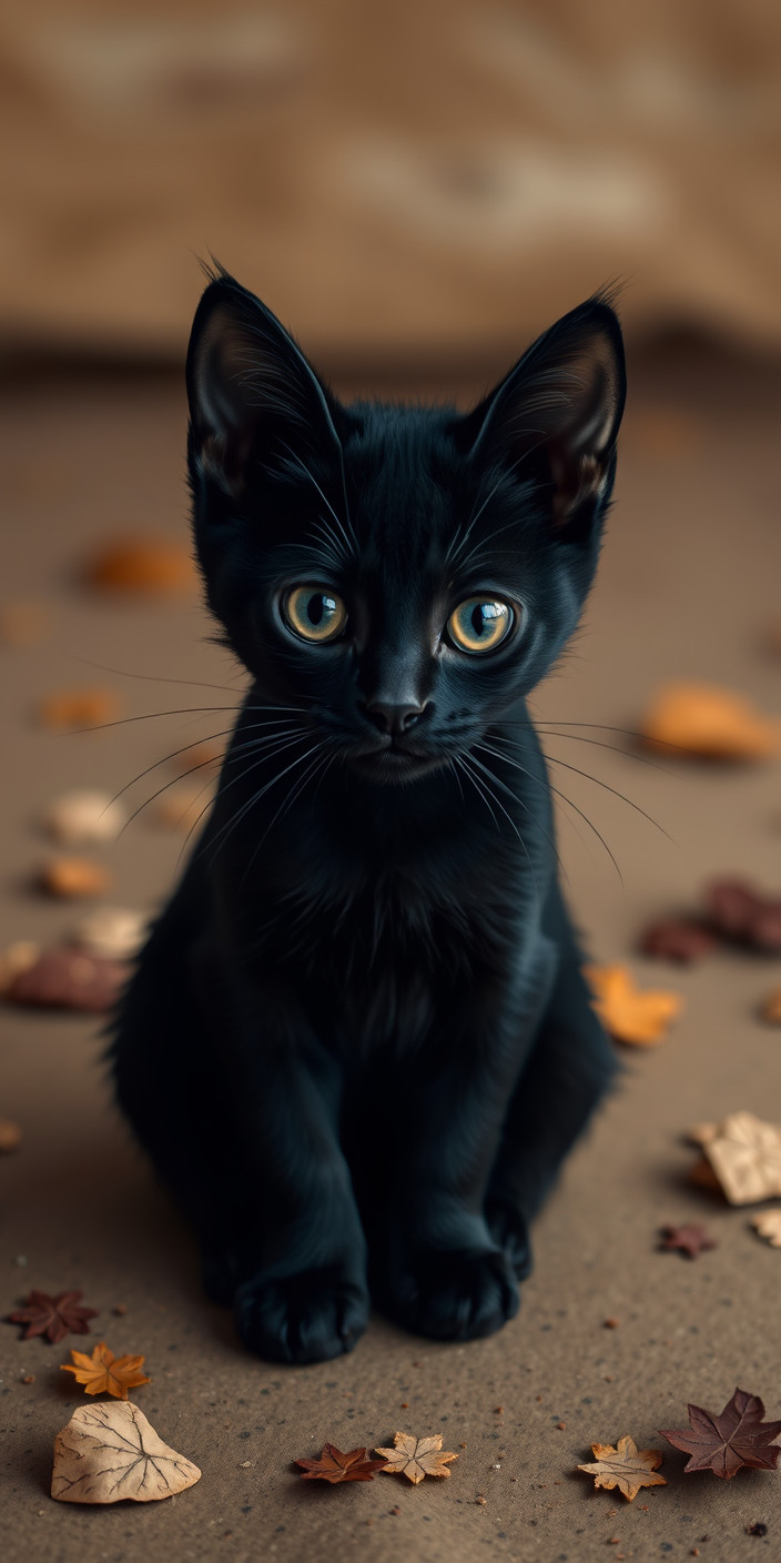 Black cat 3 Phone Wallpaper