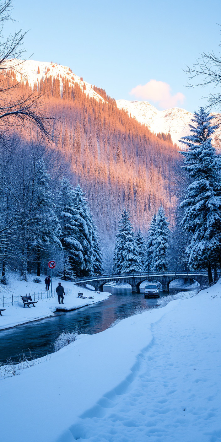 Free winter scenes 10 Phone Wallpaper