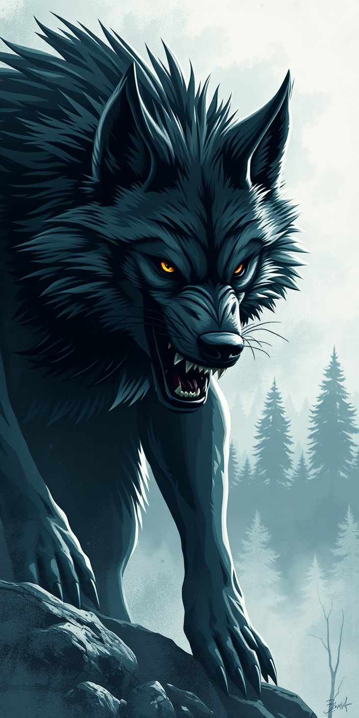 Werewolf 6 Phone Wallpaper