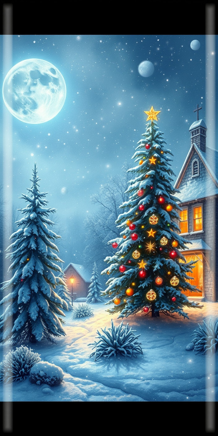 I winter christmas 4 Phone Wallpaper