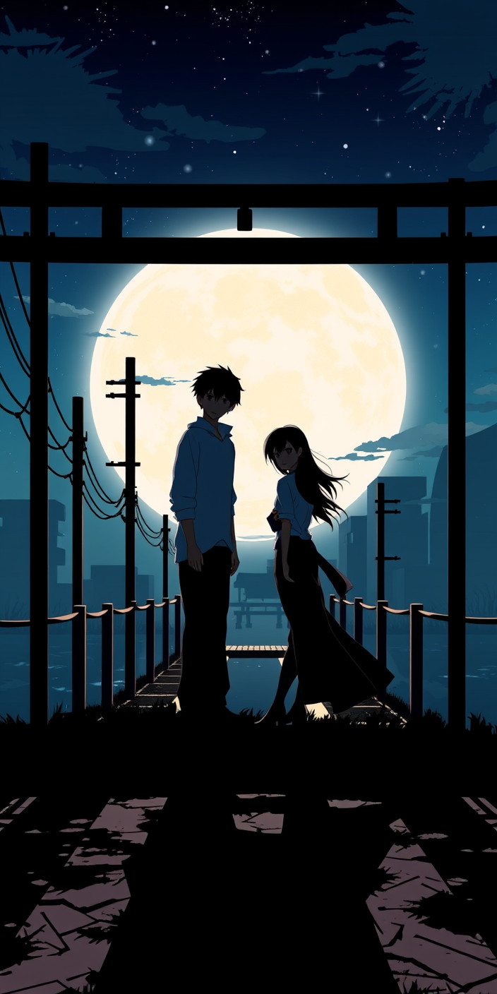Monogatari 9 Phone Wallpaper