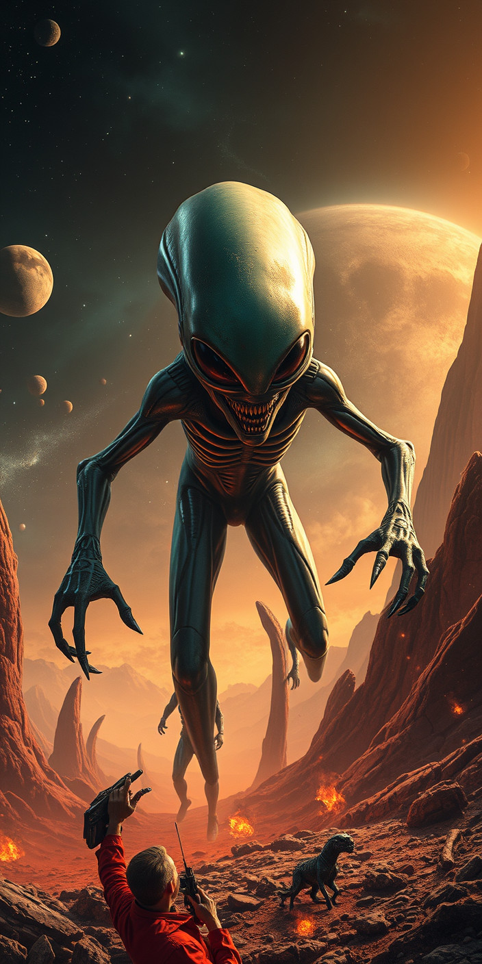 Alien invasion 6 Phone Wallpaper