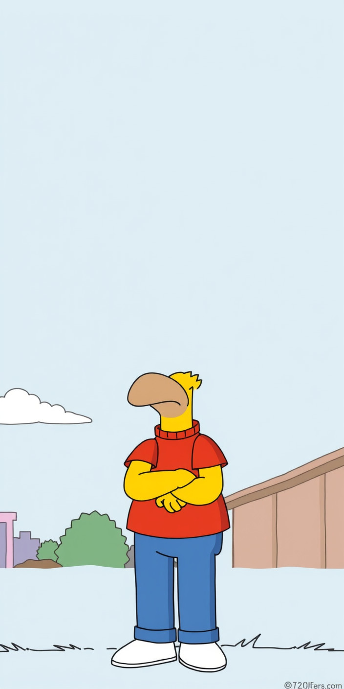 Simpsons  sad 1 Phone Wallpaper