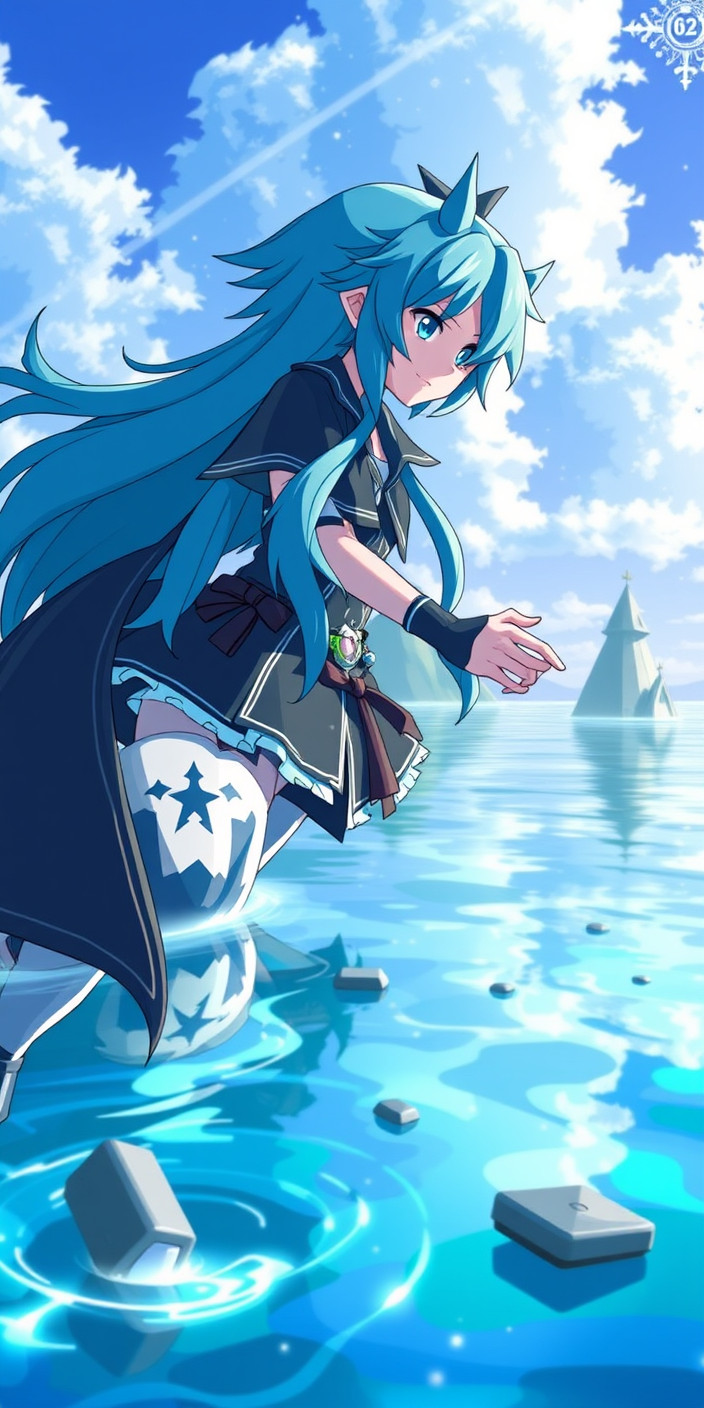 Kingdom hearts aqua 4 Phone Wallpaper