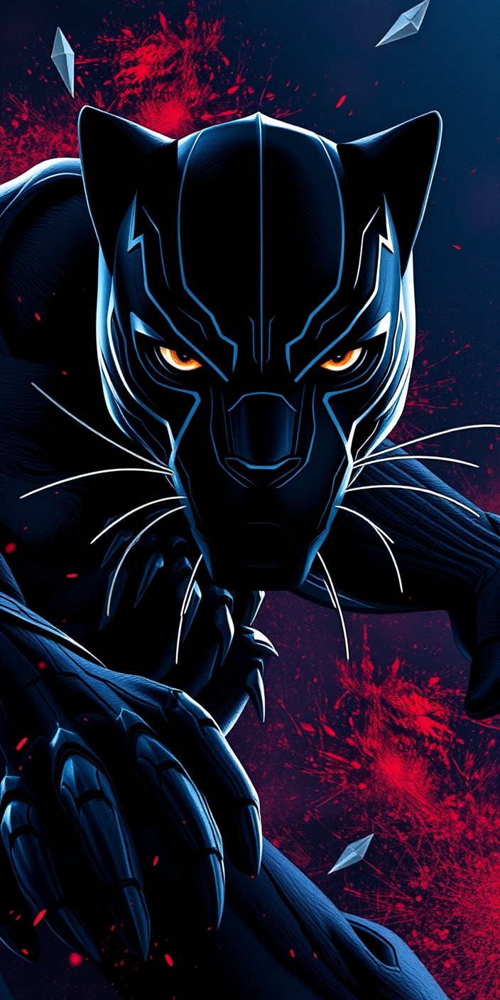 Black panther 7 Phone Wallpaper