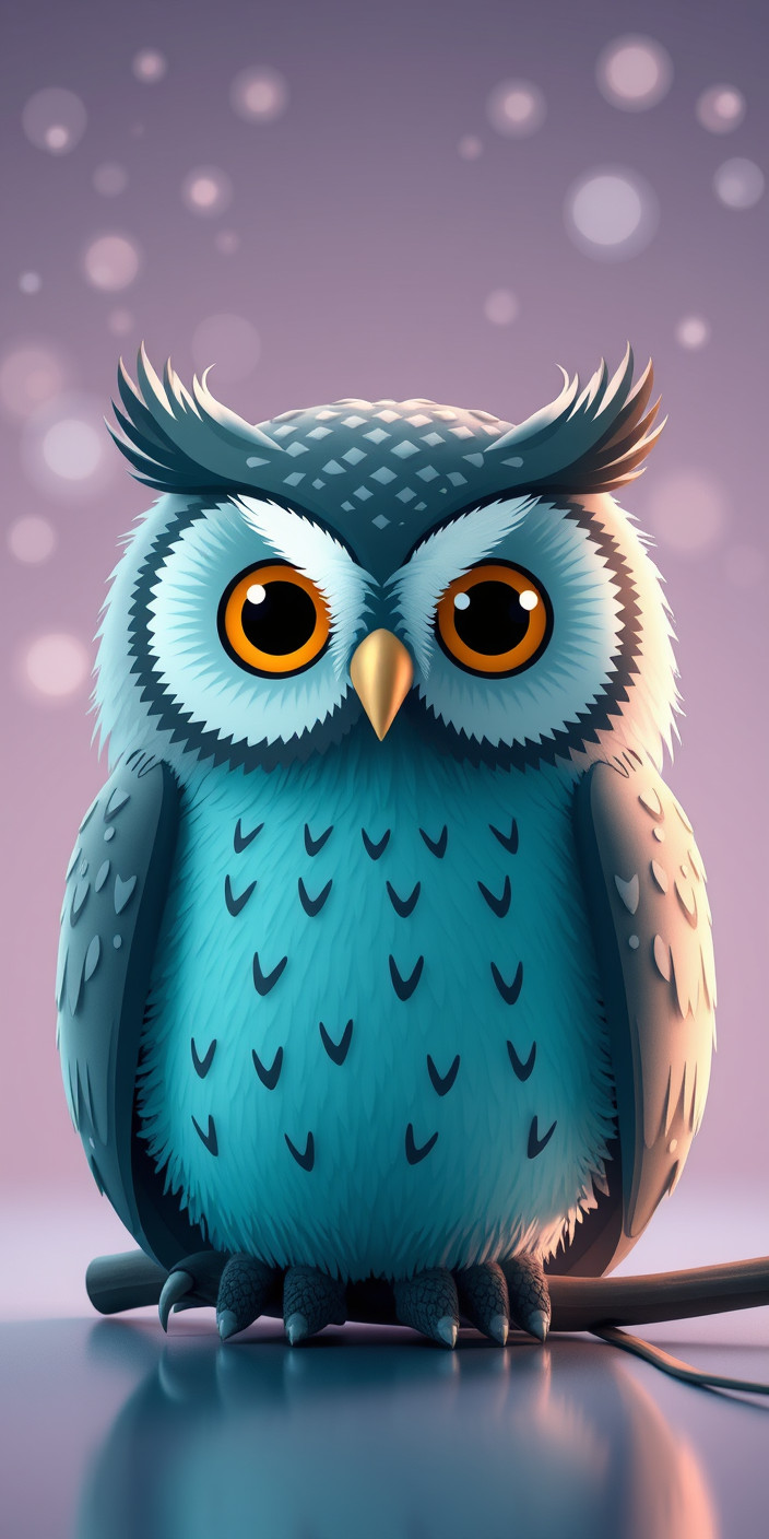 Cute owl 7 Phone Wallpaper