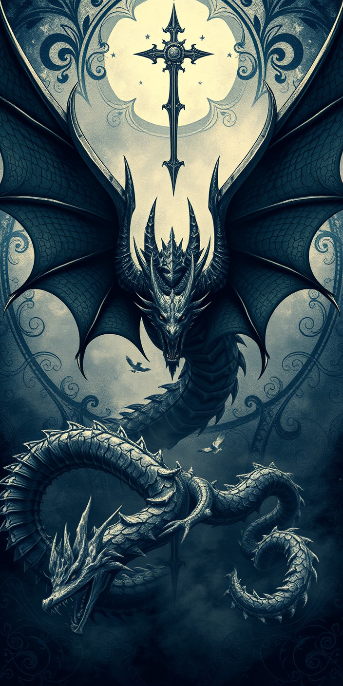 Gothic dragon 3 Phone Wallpaper