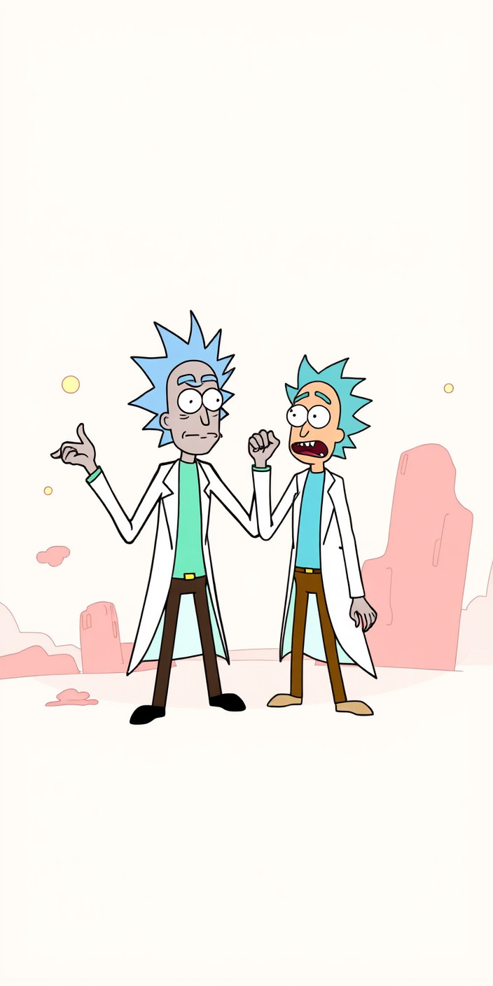 Rick and morty android 2 Phone Wallpaper