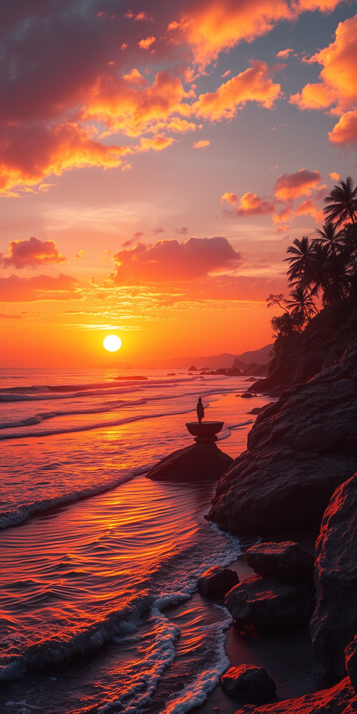 Sunset 8 Phone Wallpaper