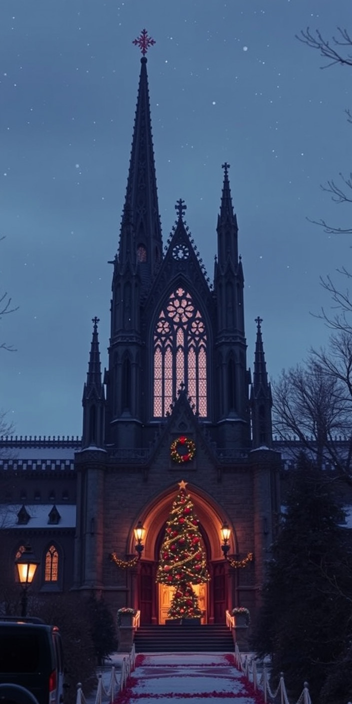 Gothic christmas 3 Phone Wallpaper