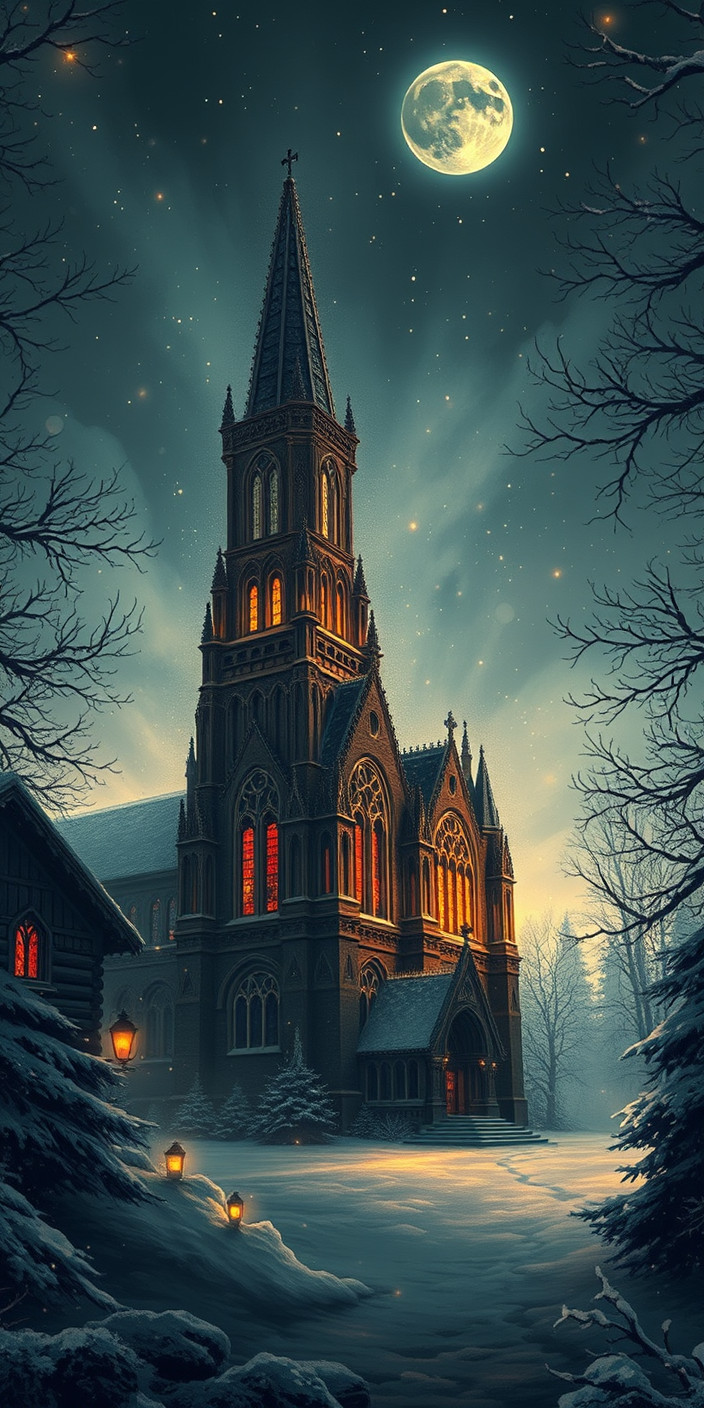 Gothic christmas 2 Phone Wallpaper