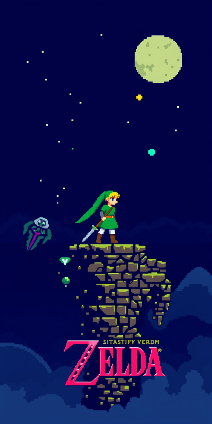 8 bit zelda 1 Phone Wallpaper