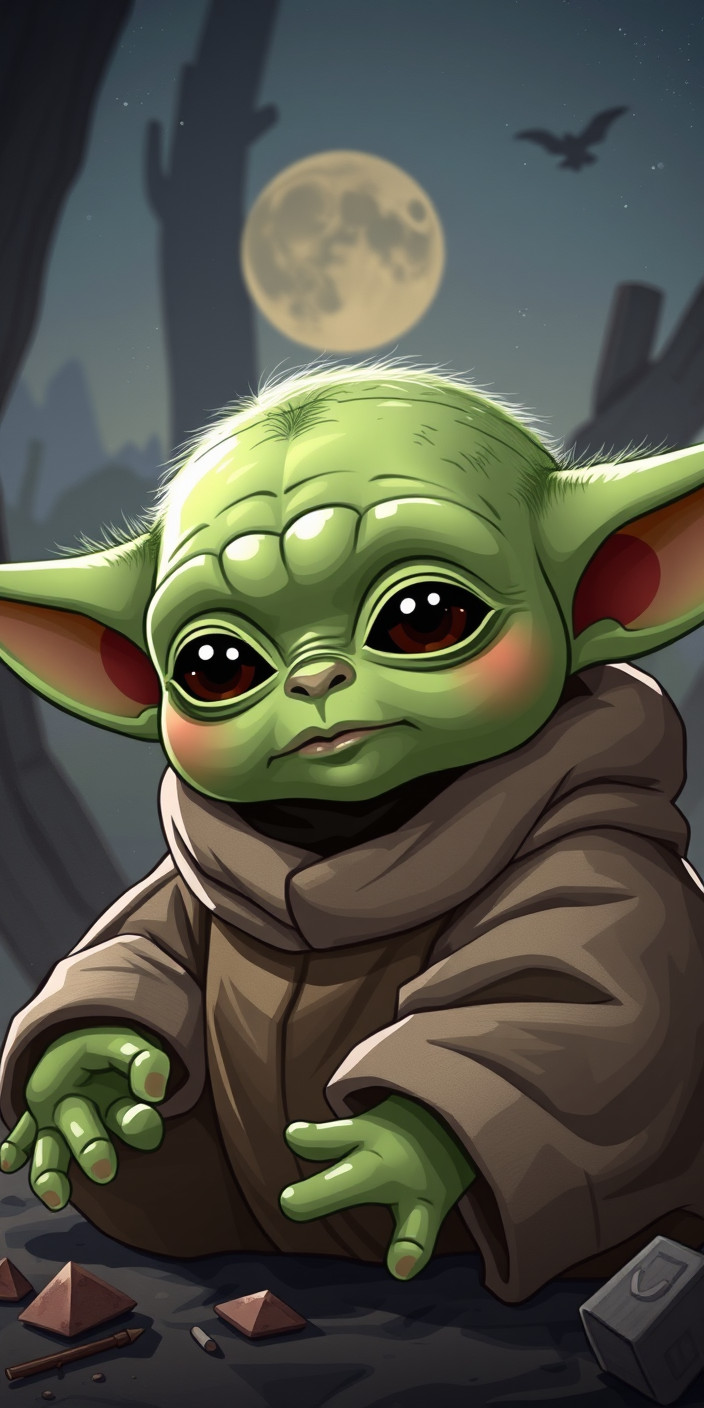 Baby yoda mandalorian 5 Phone Wallpaper