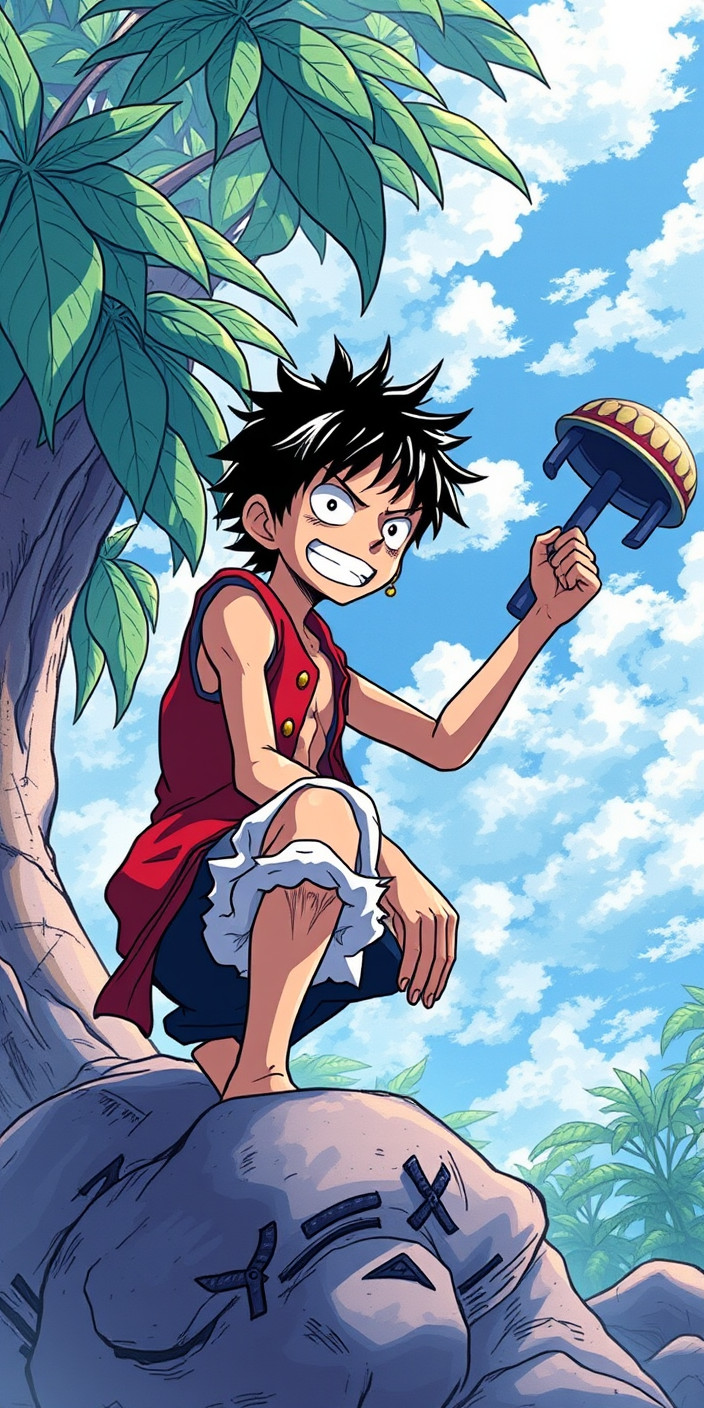 Monkey d luffy 8 Phone Wallpaper