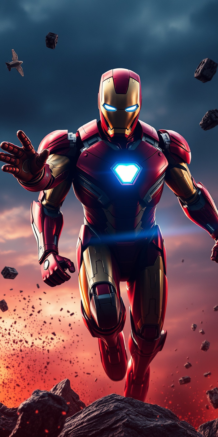 Iron man 8 Phone Wallpaper