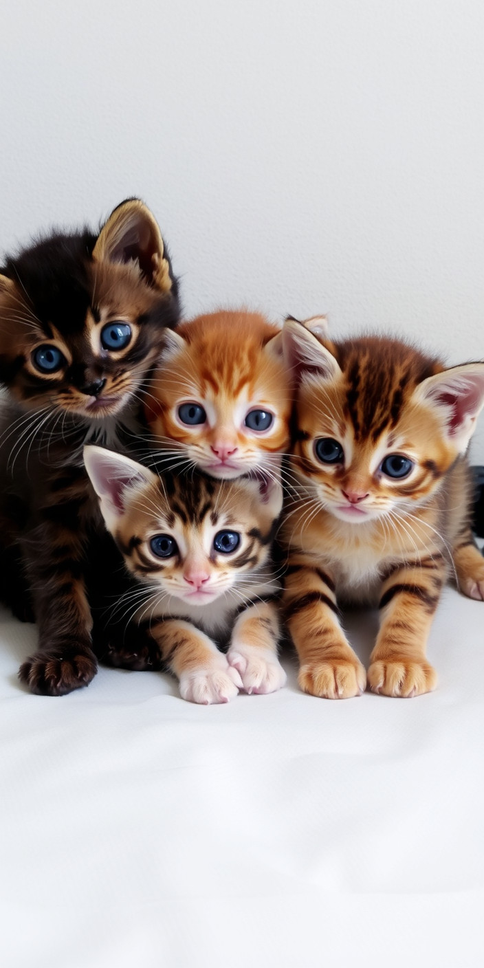 Kittens 8 Phone Wallpaper