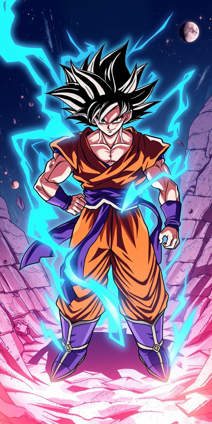 Ultra instinct goku 8 Phone Wallpaper
