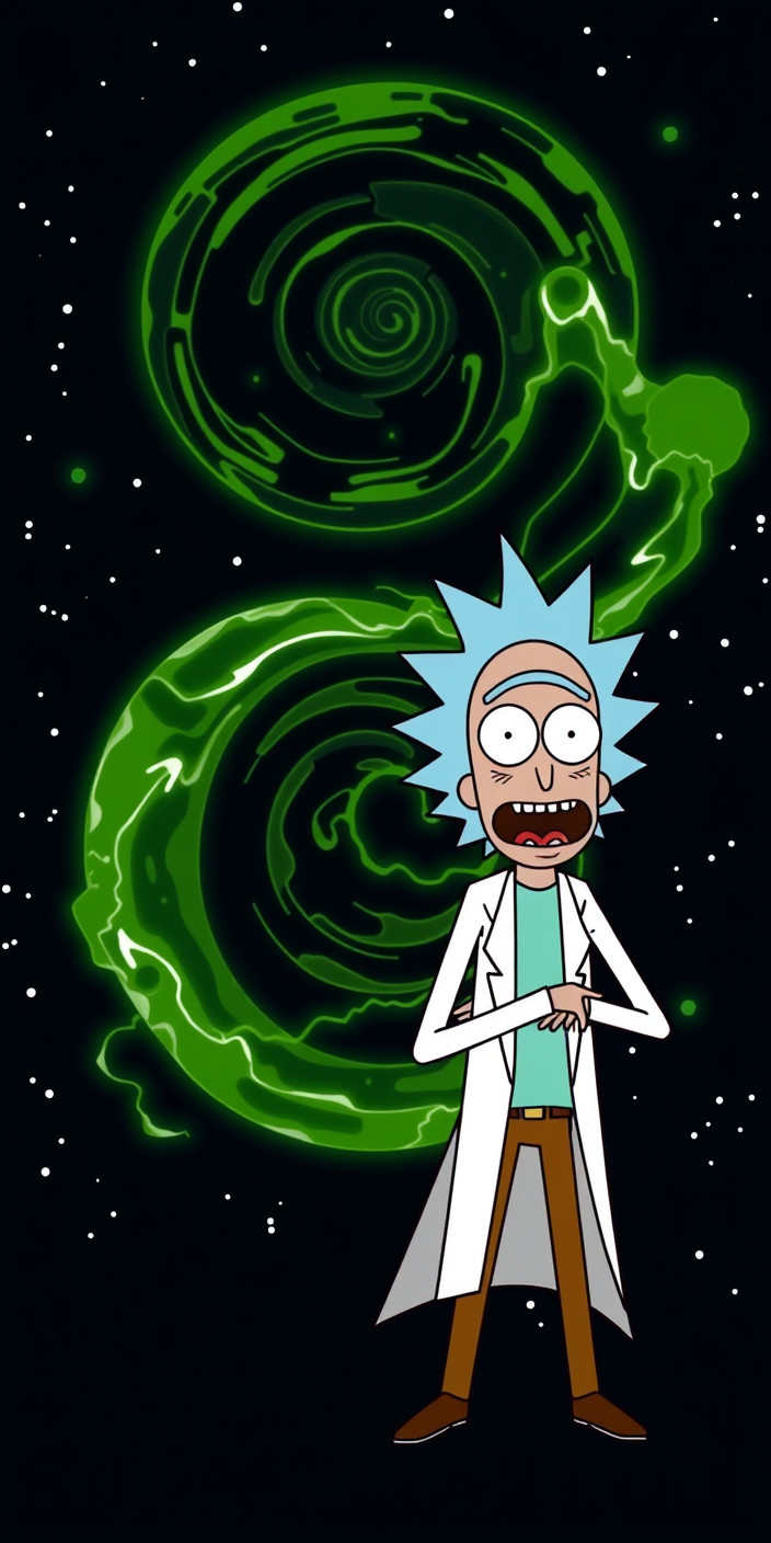 Rick and morty 3 Phone Wallpaper