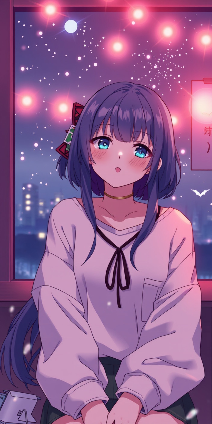 Lofi girl 5 Phone Wallpaper