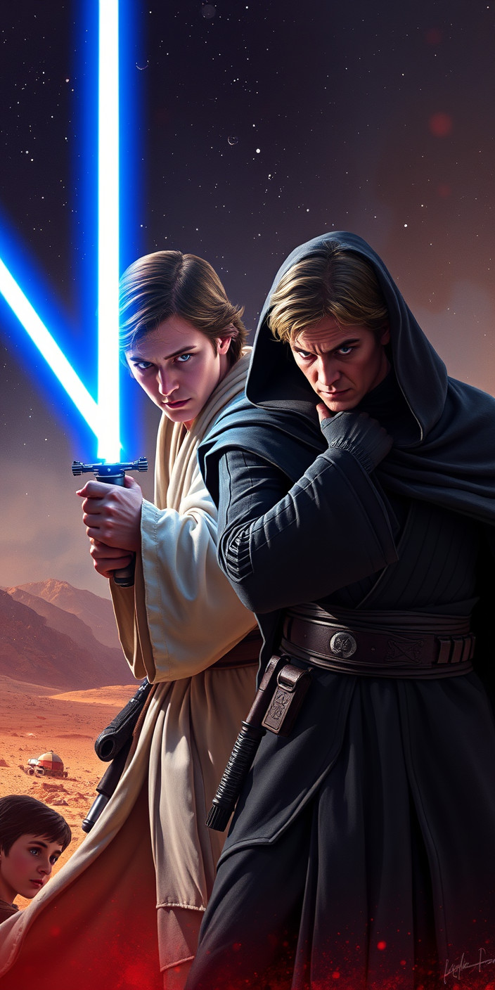 Anakin vs obi wan 4 Phone Wallpaper