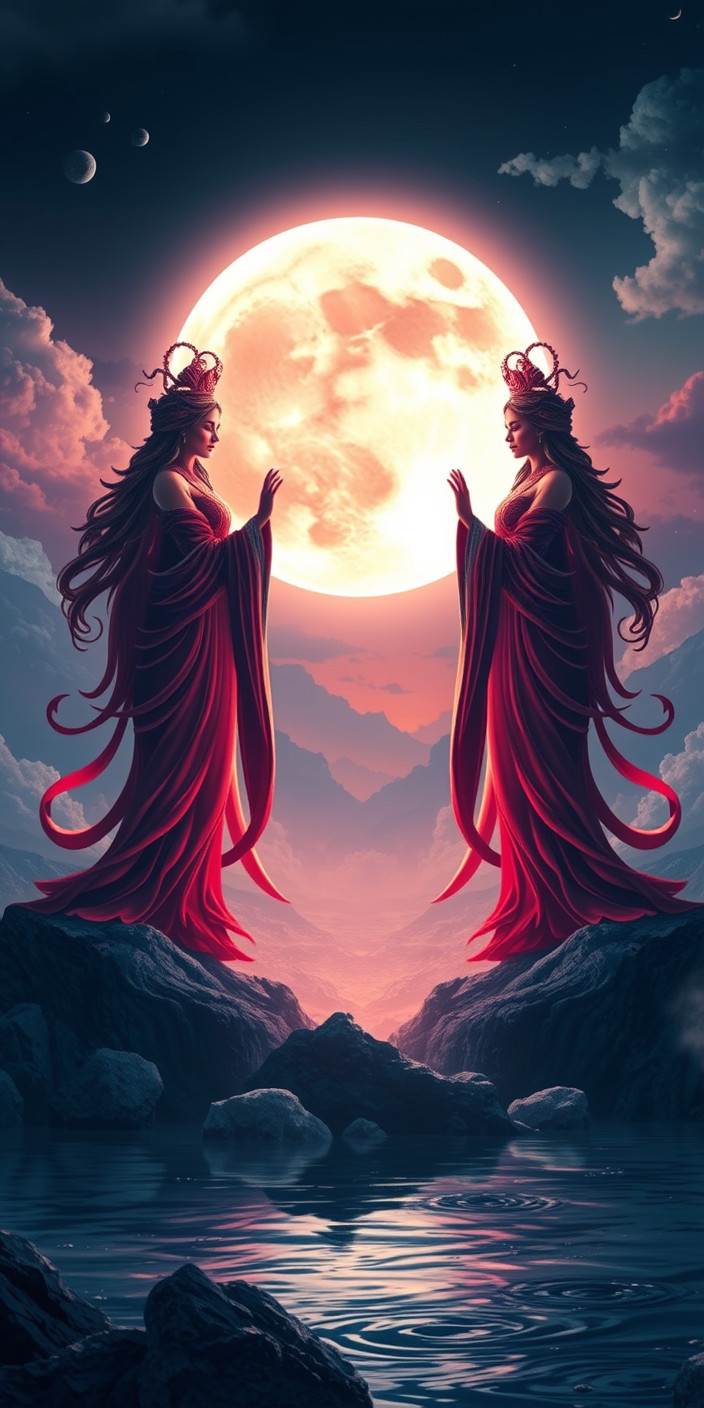 Triple moon goddess 1 Phone Wallpaper