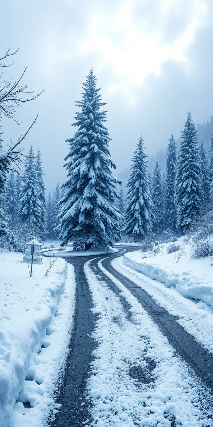 Free winter scenes 14 Phone Wallpaper