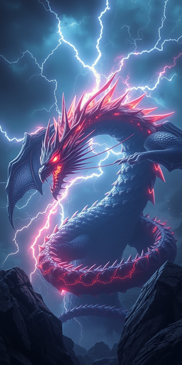 Lightning dragon 1 Phone Wallpaper