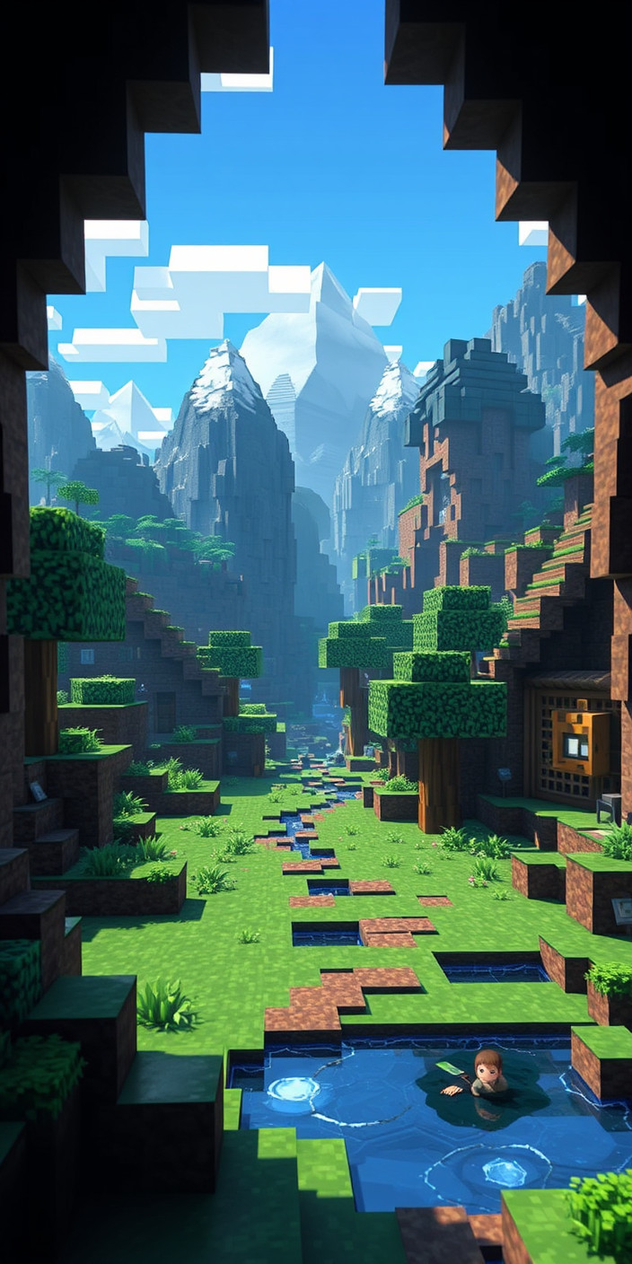 Minecraft  aesthetic 4 Phone Wallpaper