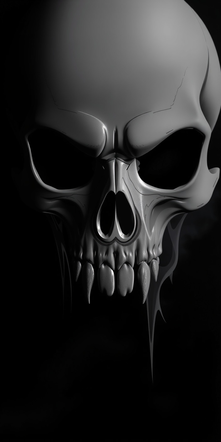 Skull 3 Phone Wallpaper