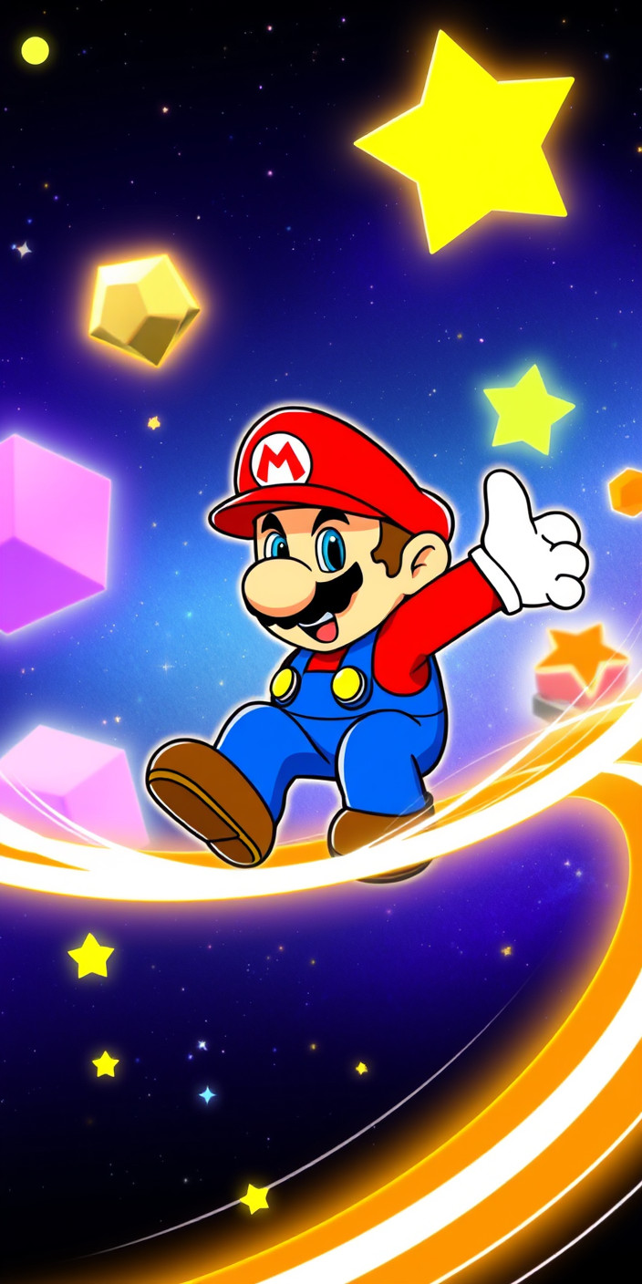 Super mario galaxy 7 Phone Wallpaper