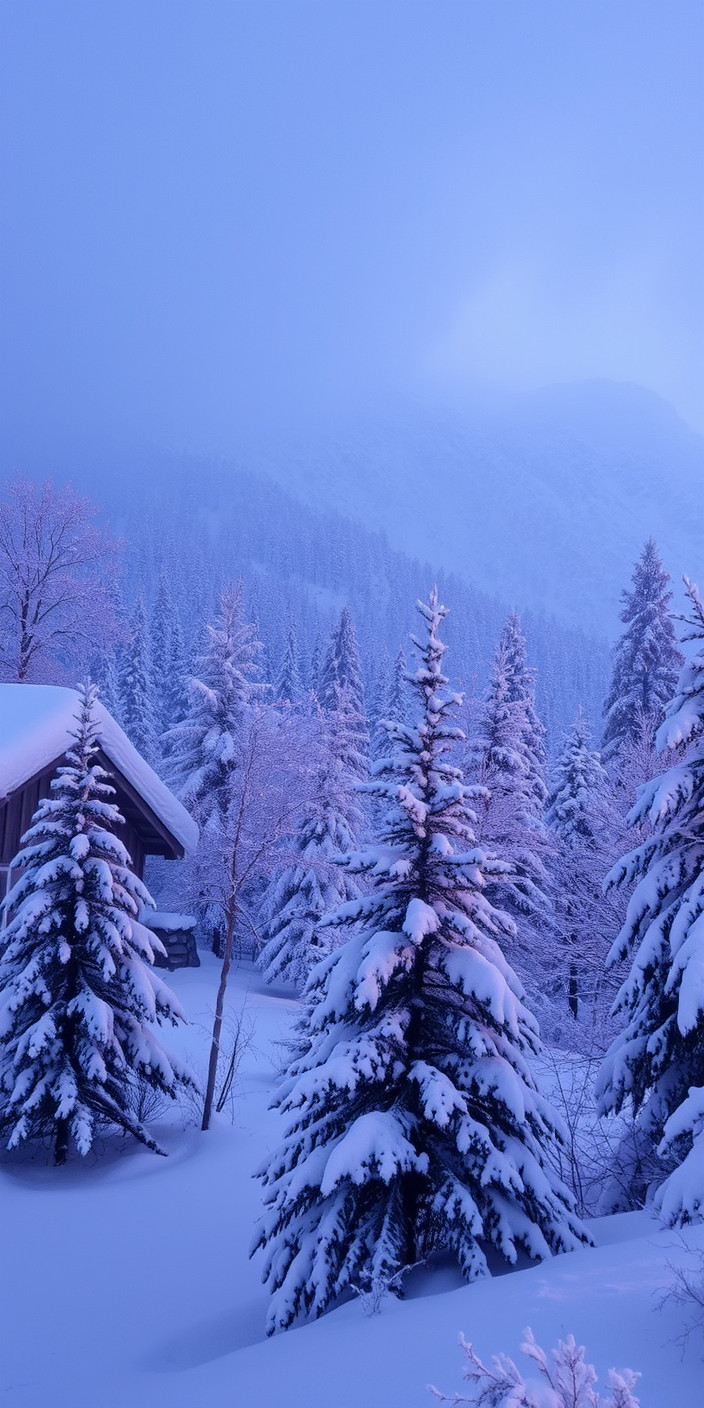 Free winter scenes 8 Phone Wallpaper