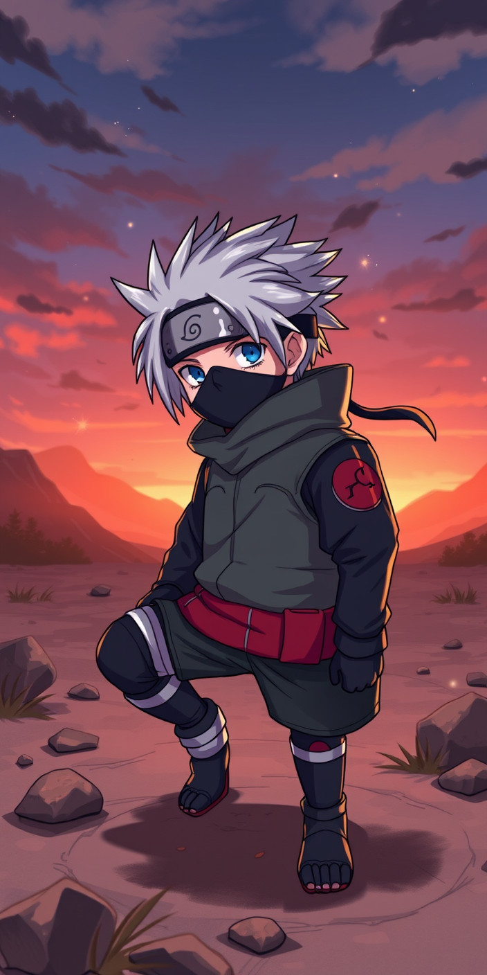 Kid kakashi 5 Phone Wallpaper