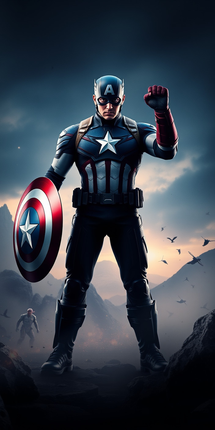 Captain america  4k 3 Phone Wallpaper
