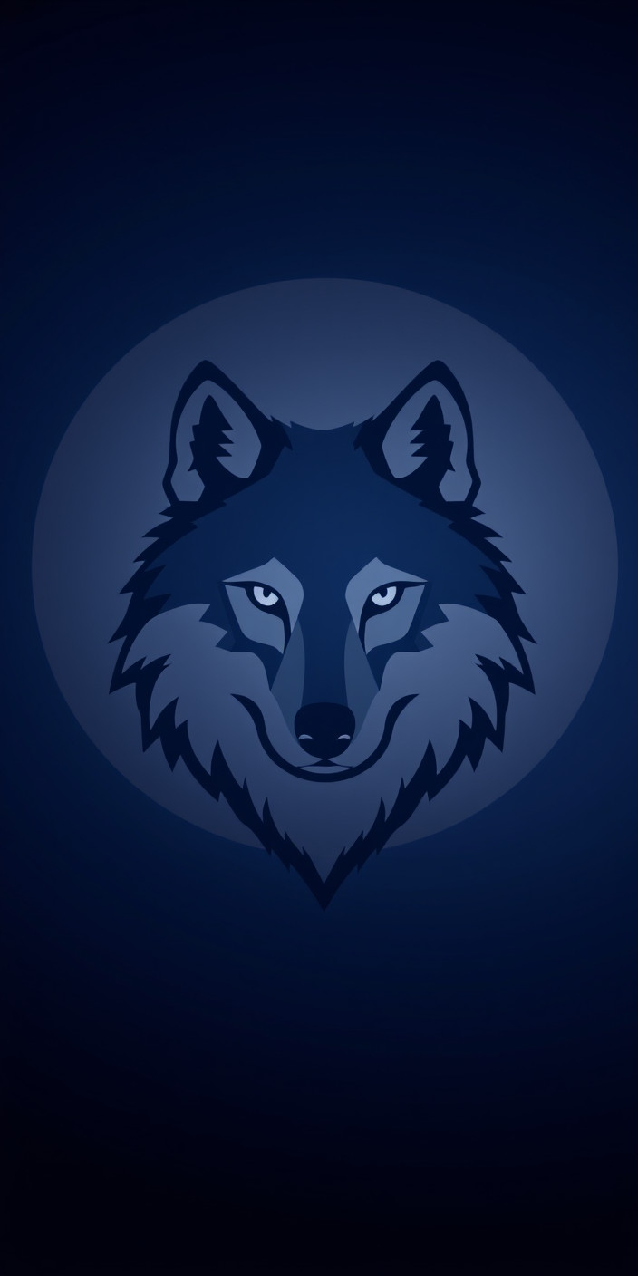 Minimalist wolf 6 Phone Wallpaper