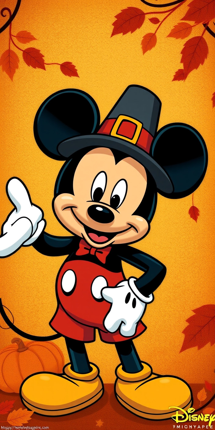 Mickey mouse thanksgiving 6 Phone Wallpaper