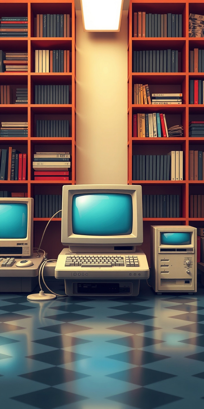 Vintage computer 8 Phone Wallpaper