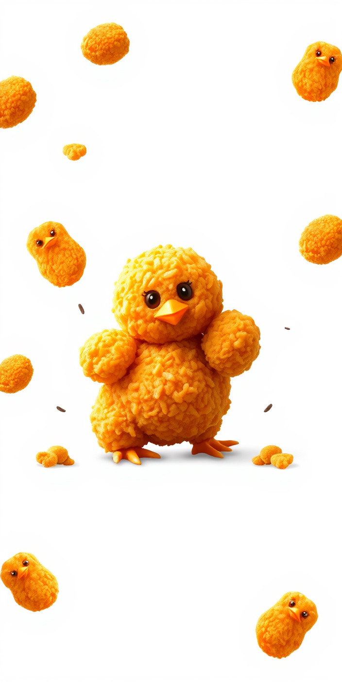Chicken nugget 6 Phone Wallpaper