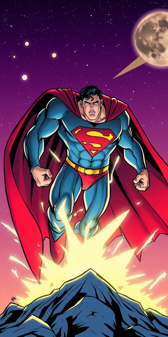 Superman comic 8 Phone Wallpaper