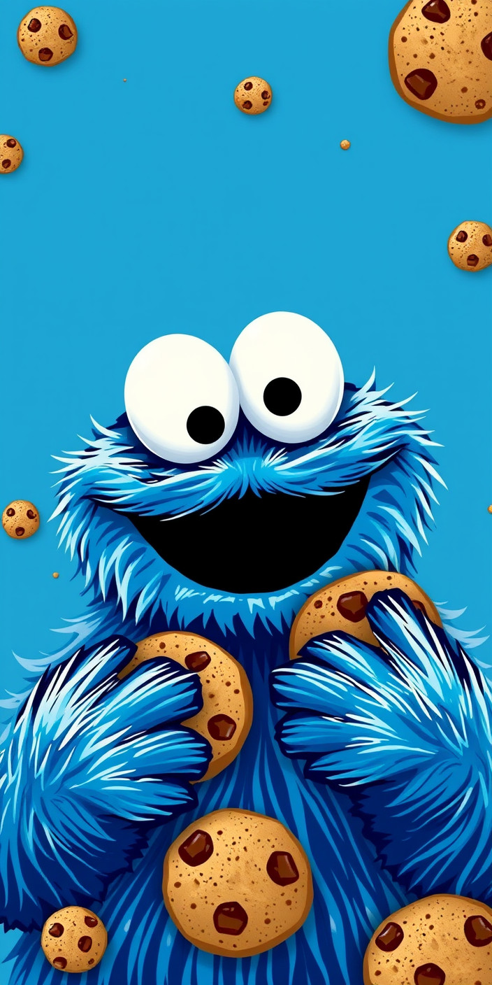 Cookie monster 6 Phone Wallpaper