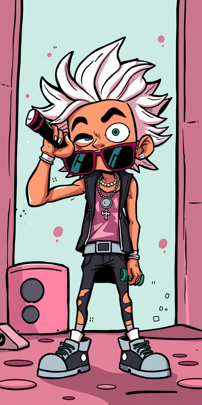 Lil pump cartoon 5 Phone Wallpaper