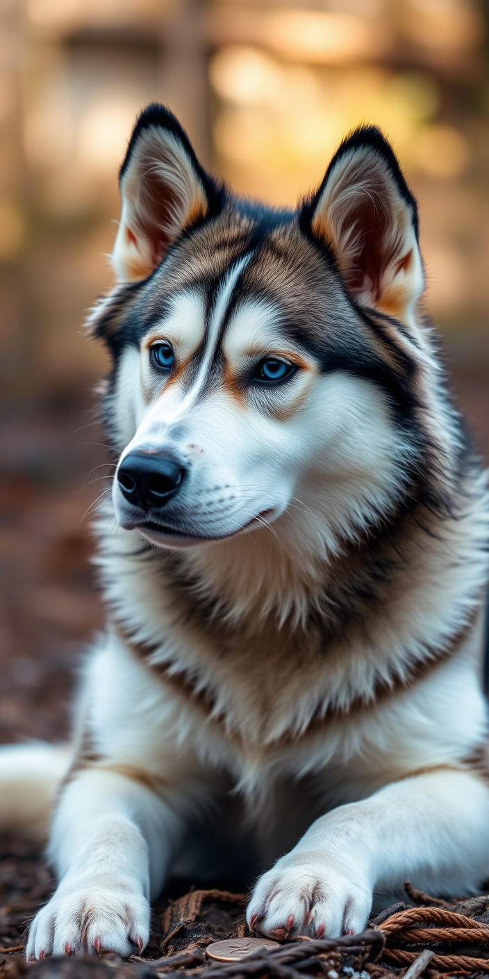Siberian husky 1 Phone Wallpaper