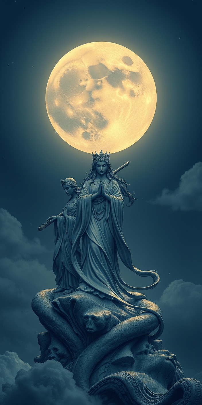 Triple moon goddess 3 Phone Wallpaper